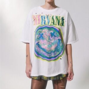 Urban Outfitters Distressed Nirvana T-Shirt Dress